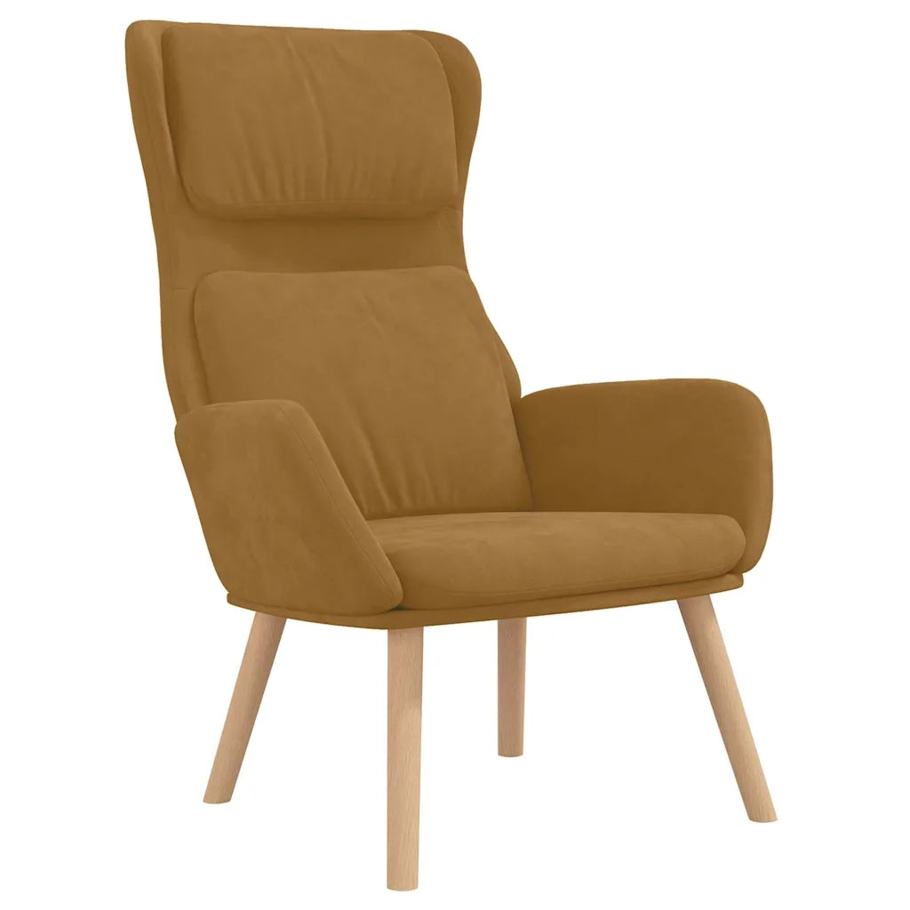 Divano Sedia-Poltrona Relax Marrone in Velluto 830850