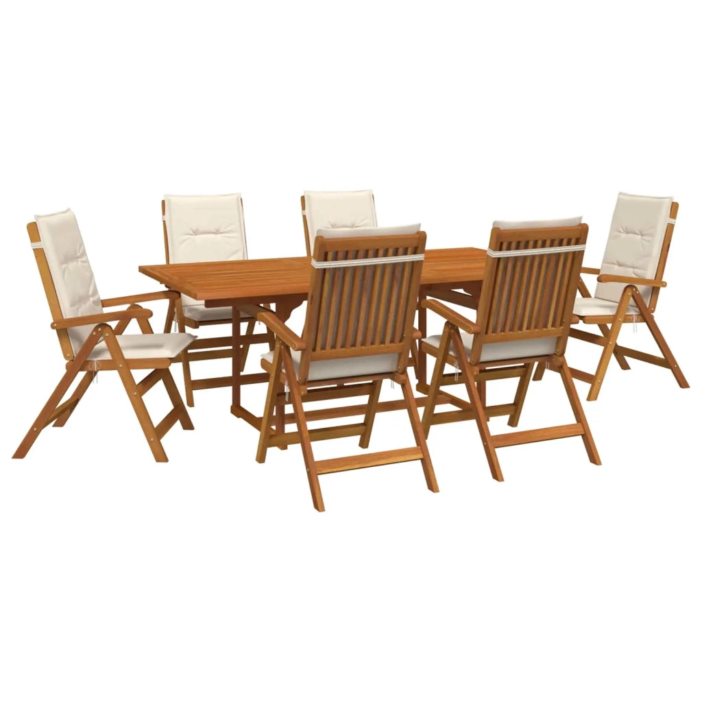 Set da pranzo da giardino 7 pezzi Naturale 3434500
