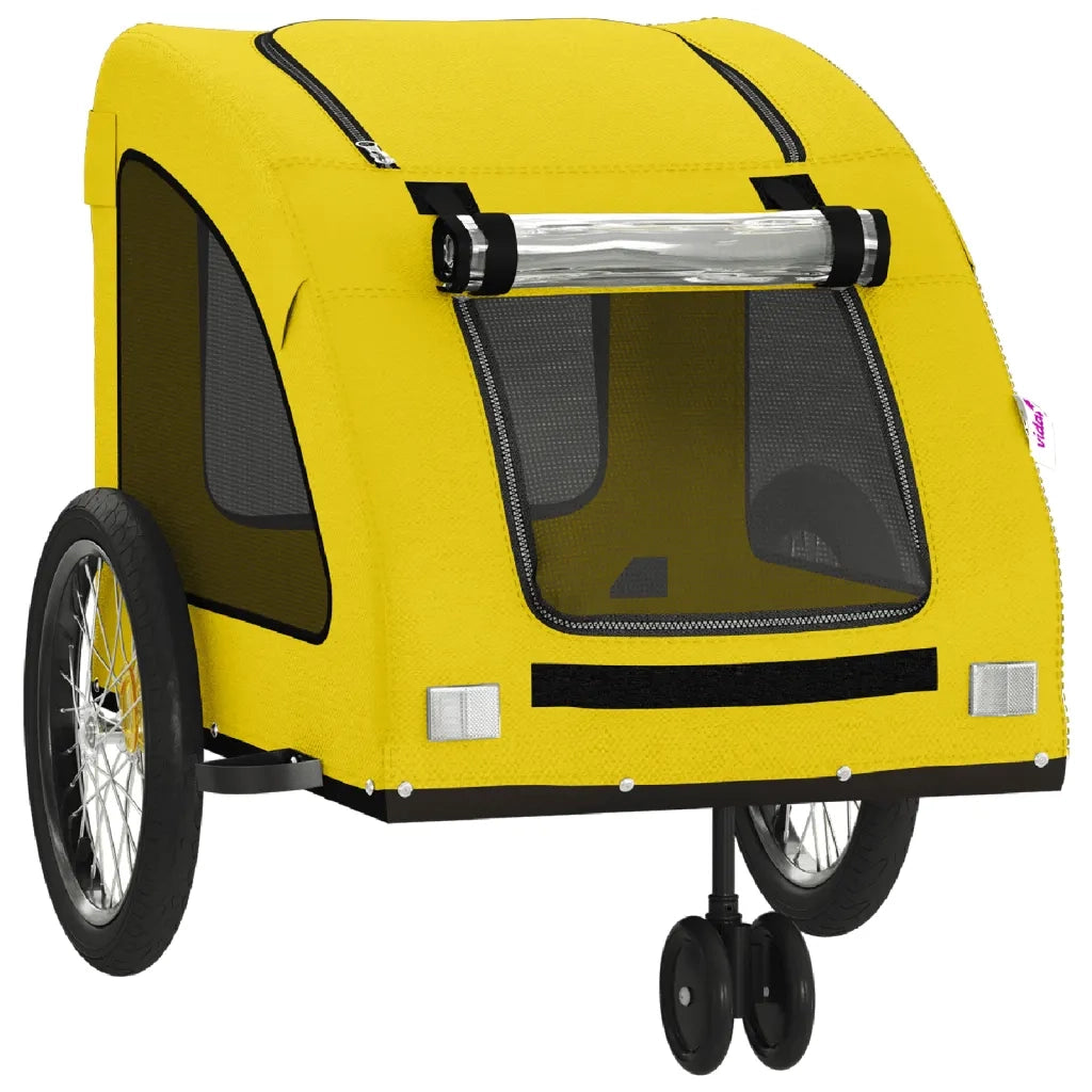 Rimorchio da Bici per Animali Giallo Oxford e Ferro CFW6802632