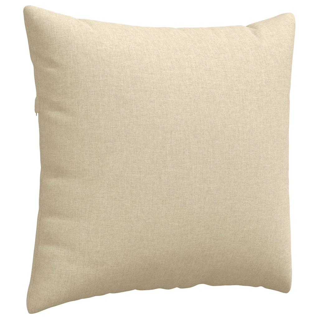 Cuscini da Divano 2 pz | Cuscini per sedie Crema 45 x 45 cm Tessuto