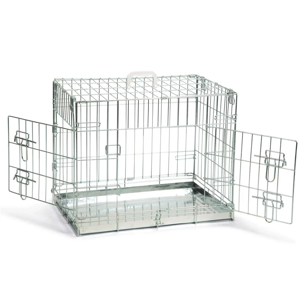 Beeztees Gabbia per Cani 62x44x49 cm Argento 427280