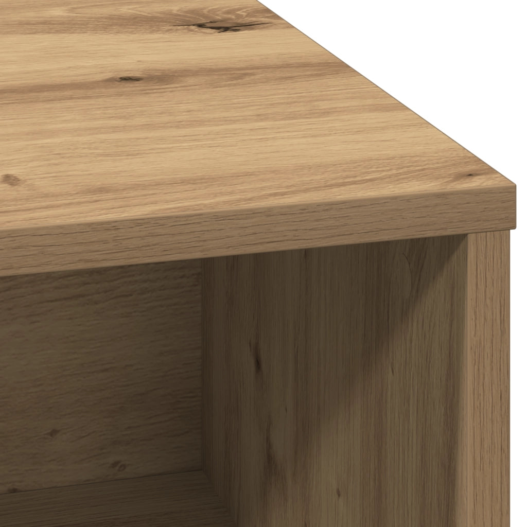 Sideboard con LED Rovere Artigianale 71x34,5x75 cm Legno ingegnerizzato