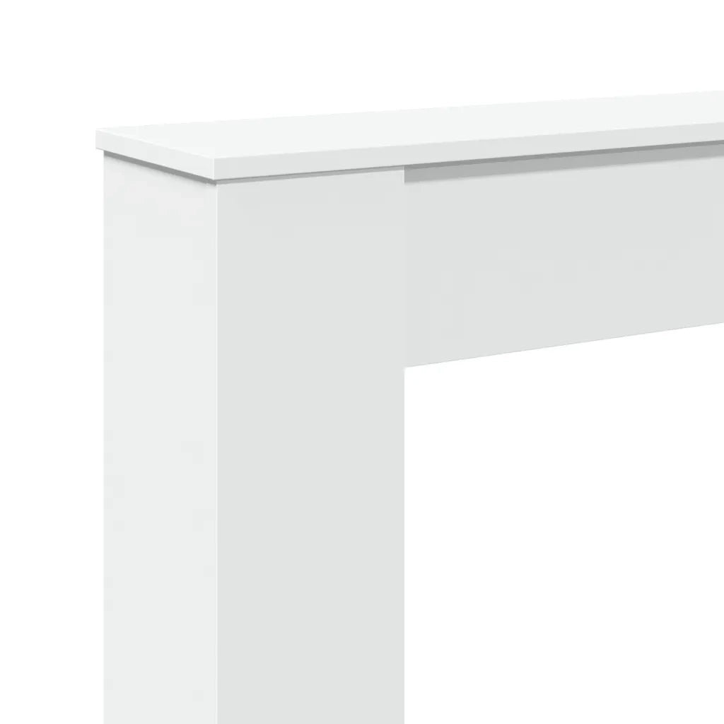 Cornice per Camino Bianca 100x20x100 cm in Truciolato CFW5191768
