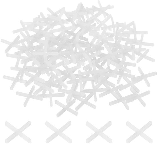 Tegelafstandhouders 1600 Stuks - 1,5 mm Afstandhouders - Herbruikbaar - Kunststof PP - Tegelafwerking Professionale - Disegno a Foglia - Tegoloni