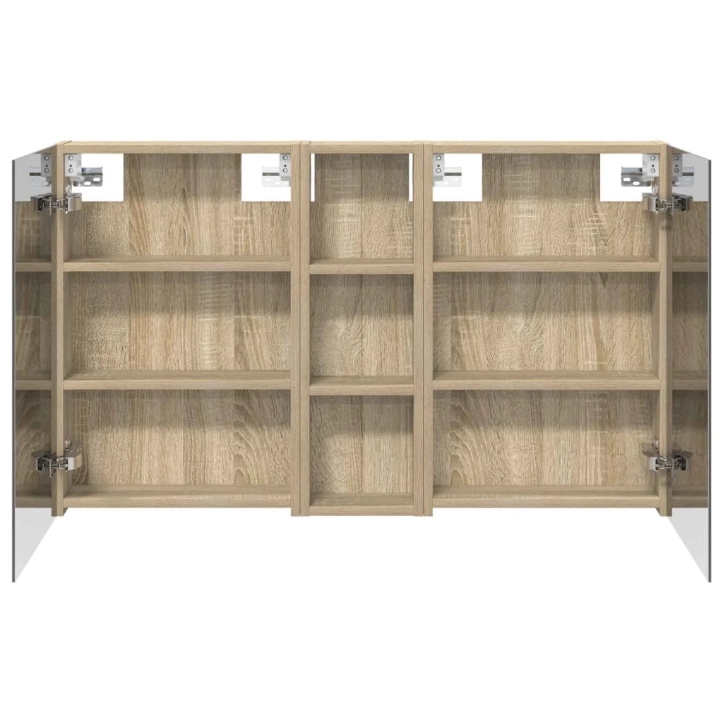 Set di Armadi da Bagno con porta 3 pcs 100 x 10,5 x 60,5 cm 3403698