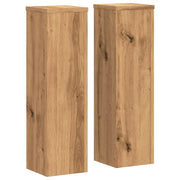Portavasi mobili per fiori set da 2 fatti a mano legno ingegnerizzato marrone 02_0045288