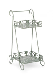 Set 4 Porta Fiori Metallo Verde Salvia da Interno - GIANNA