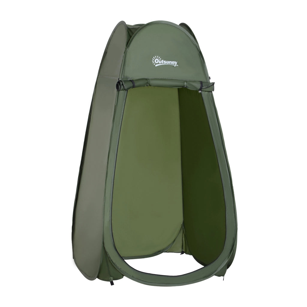 Tenda Doccia Portatile Pieghevole ¨C Zephmum ¨C Verde, Antivento, Antiruggine, 200x200x200 cm