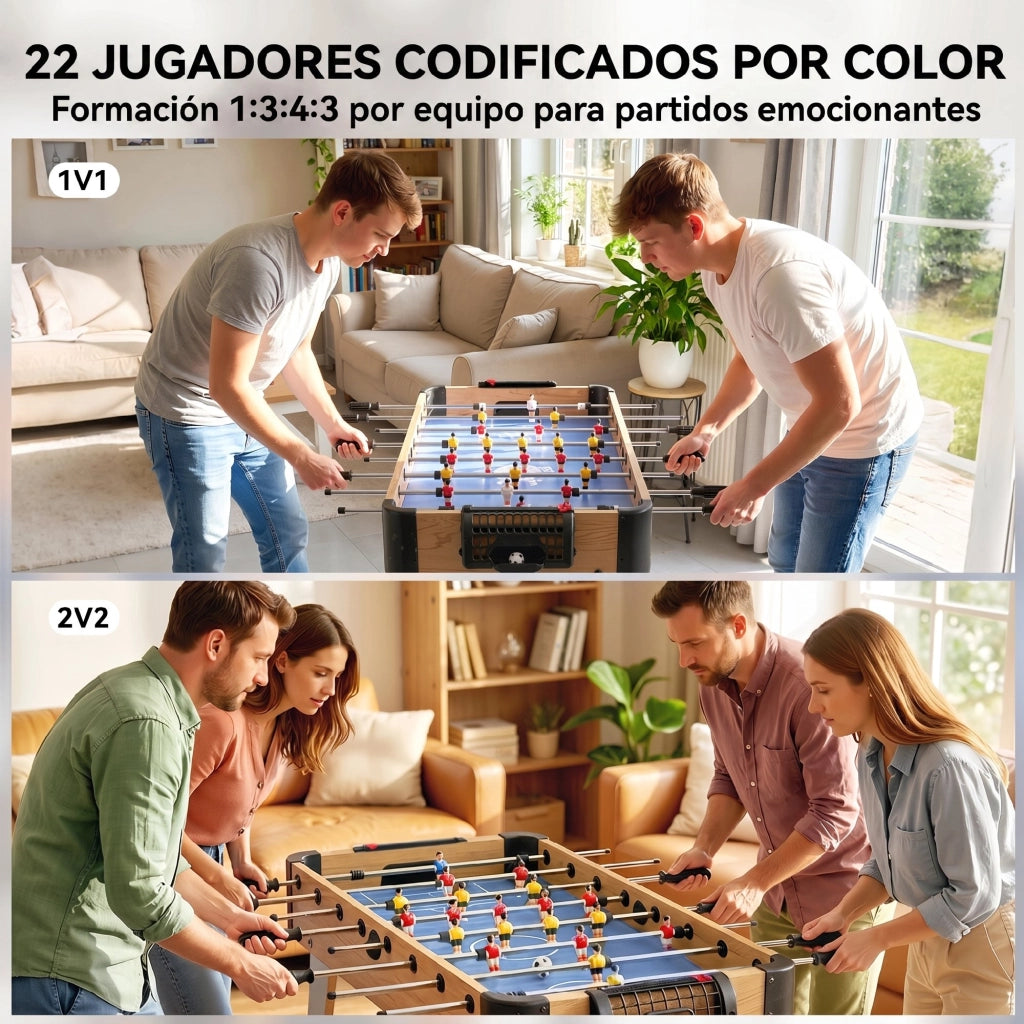 Tavolo da calcio balilla 89 cm ¨C zephmum ¨C Morado 89x61.5x70 cm