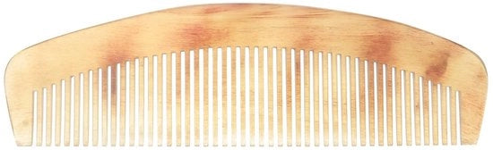 Prodotti per capelli - Antistatico - Portatile senza manico - 17 cm - Prevenzione perdita capelli - Ideale per uomini - Materiale naturale di corna di bue
