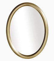 Specchiera in foglia oro ovale- misure: 59 x 79 x 3