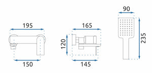 Rubinetto Da Vasca Rea Storm Black