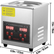Rinomina Ultrasuonica 3L - Acciaio Inossidabile - Macchina di Pulizia Ultrasuonica con Riscaldamento 28/40KHz