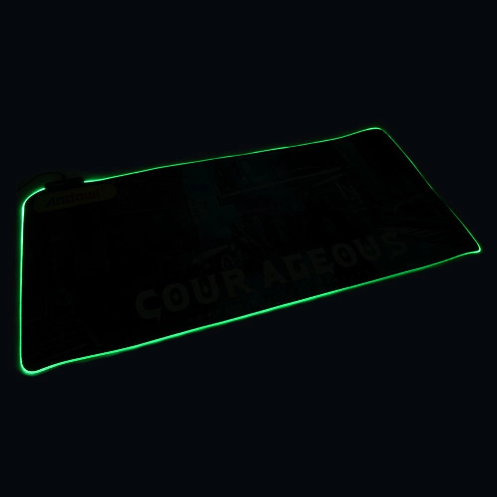 Trade Shop - Tappetino Gaming Mouse Pad I Giochi Iniziano Con Led Rgb Outline 80 X 30cm Q-r10 -
