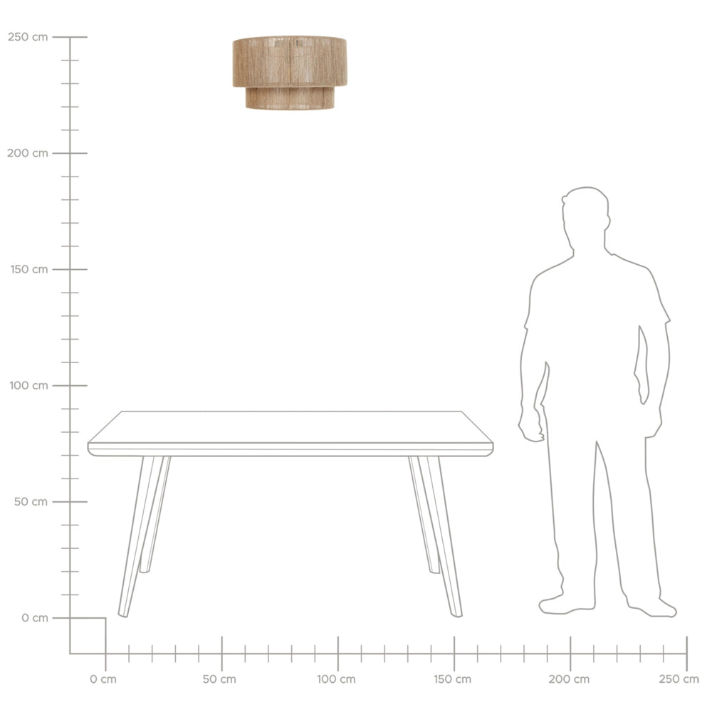 Lampada da soffitto Paralume di iuta naturale Base di ferro nero Lampo boho a sospensione Luce del soggiorno Camera da letto Corridoio