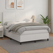 Giroletto a Molle con Materasso Bianco 140x200 cm in Similpelle 3142726