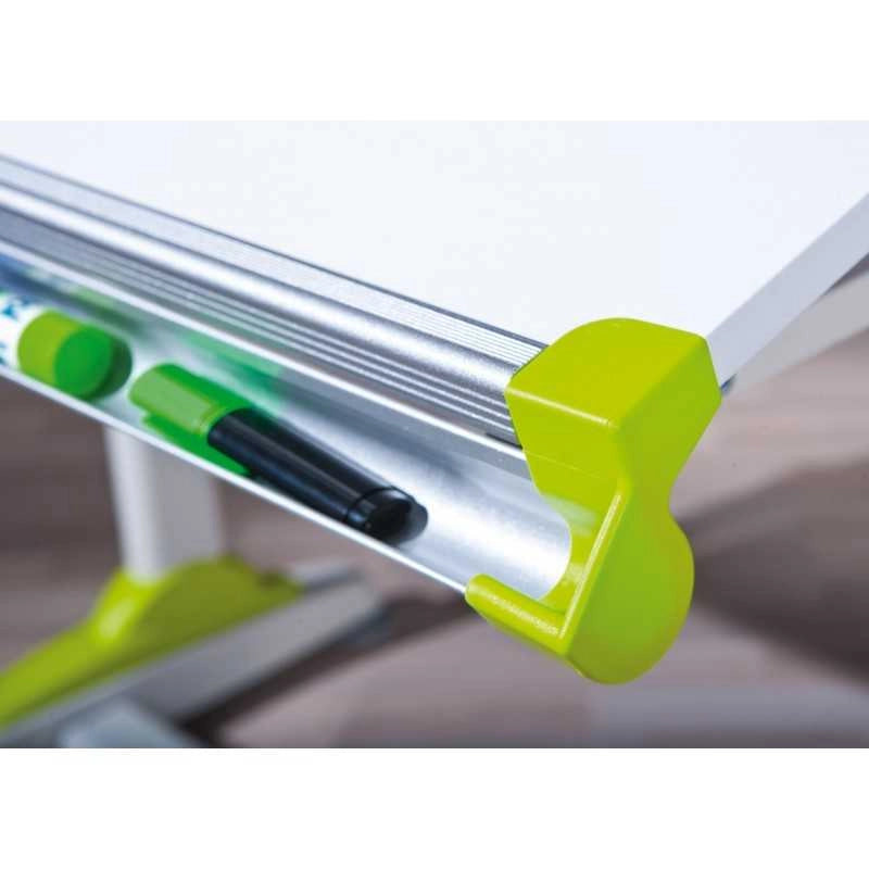 Scrivania Inter Link con piano inclinabile, regolabile in altezza e vano porta oggetti Dim.100x66x69-84h