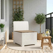 Divano da esterno-Divano da Giardino a 1 Posto con Cuscino Aspetto Rattan PP 509246