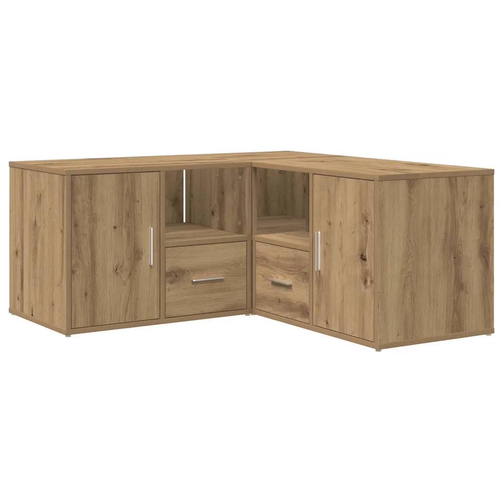Mobile Angolare Rovere Artigianale 160x40x45 cm in Truciolato