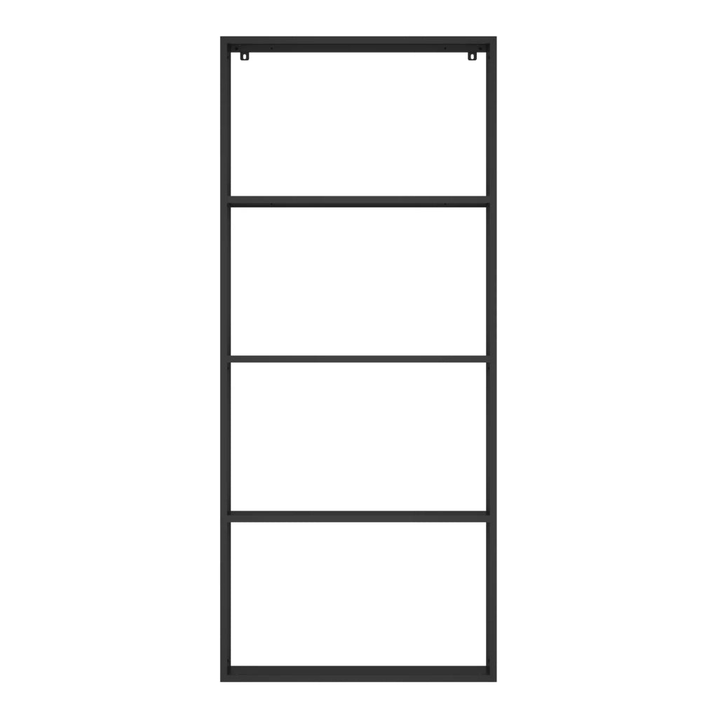 Elegante mensola da parete acciaio 140 x 60 x 18 cm nero 03_0007034