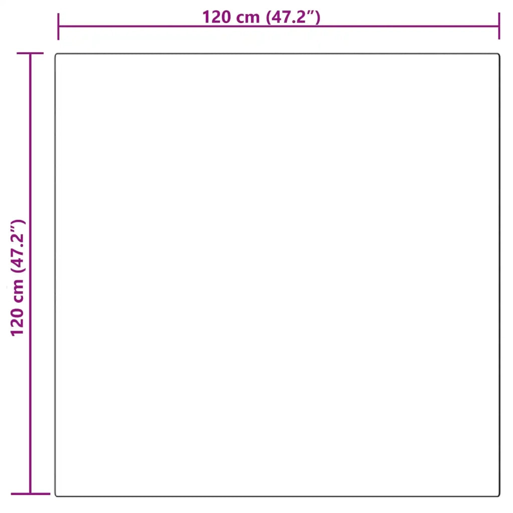 Tappeto in finta TAFALLA Nero 120 x 120 cm Poliestere