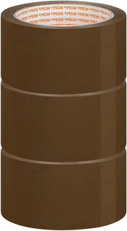 Tape per imballaggio universale a 3 strati, colore marrone, 66 m, larghezza 50 mm, pelle di carta