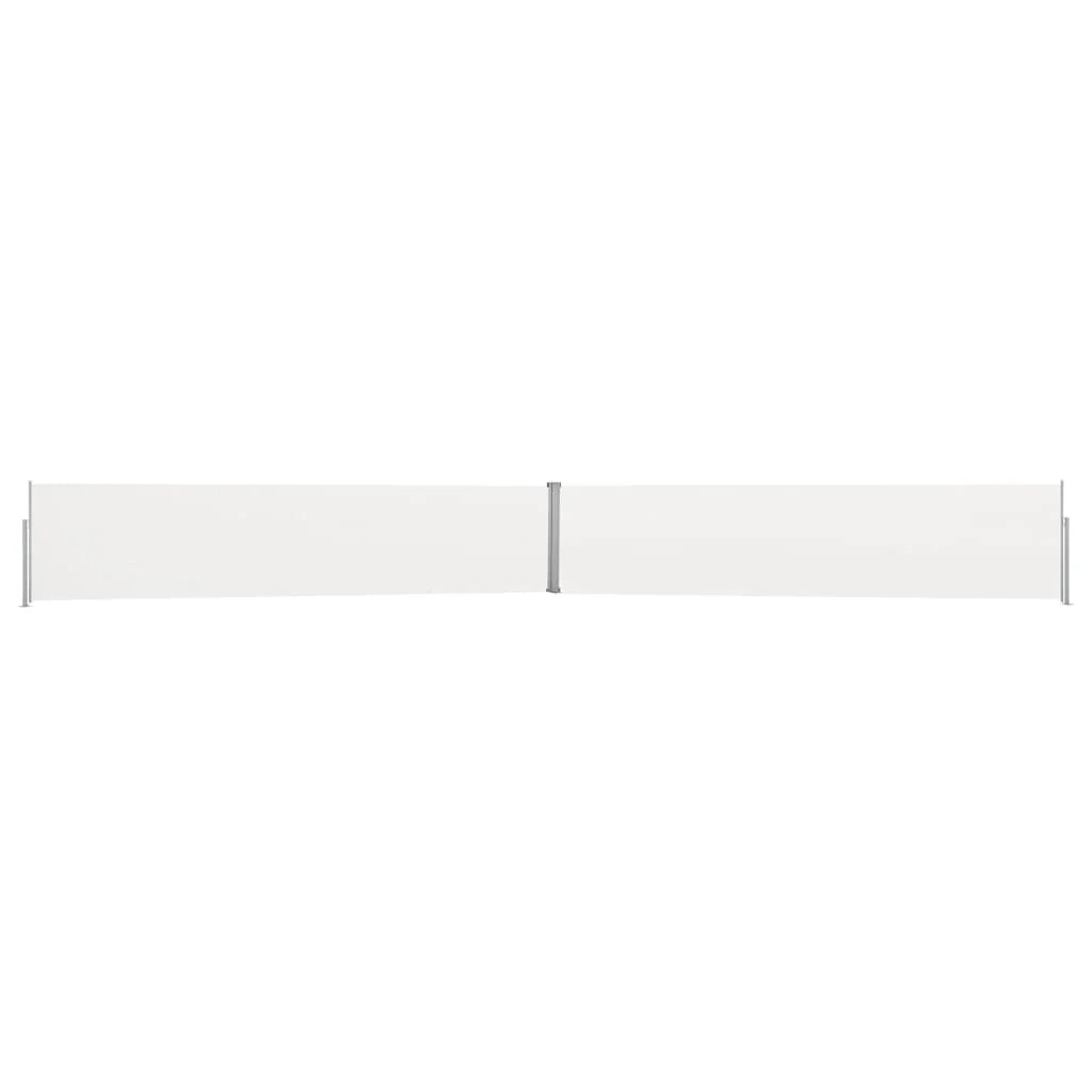 Tenda da sole laterale retrattile/schermo privacy per patio giardino terrazza balcone 140 x 1200 cm crema 02_0007234