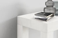 PAZZO DESIGN Tavolo Consolle allungabile, Bianco frassinato, Nobilitato, Made in Italy, da 45 a 300 cm