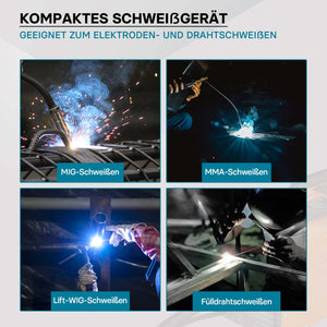 Saldatrice digitale IGBT 120A per saldatura MIG, MMA, FCAW, TIG