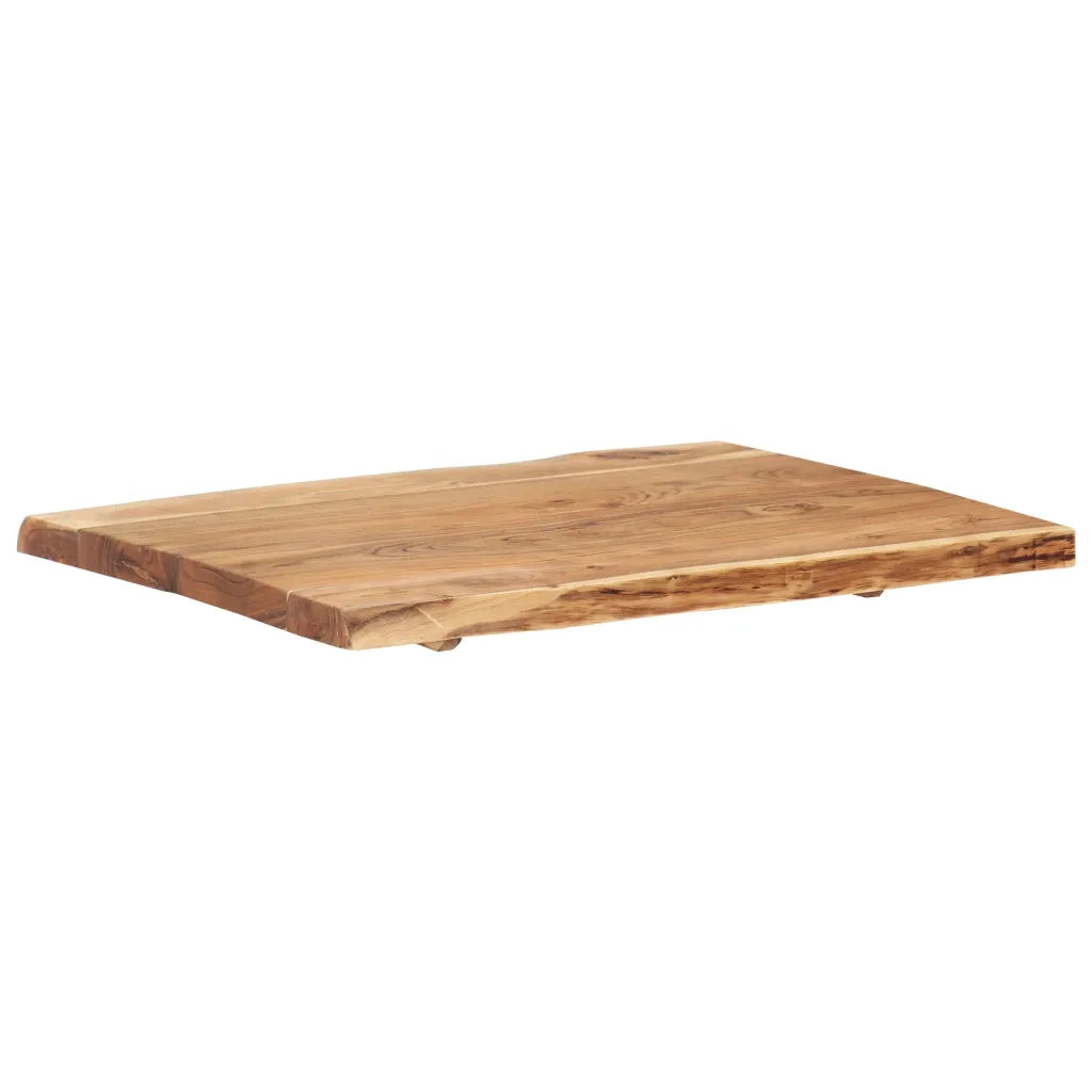 Piano del Tavolo | Superficie Tavolo | Piano Scrivania in Legno Massello di Acacia 80x(50-60)x3,8 cm