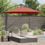 Ombrellone Terracotta 294 x 294 x 248 cm Poliestere e Alluminio 42003390