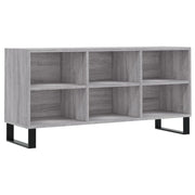 Mobile TV multimediale mensola TV credenza TV sala da pranzo soggiorno camera da letto Sonoma 103,5 x 30 x 50 cm legno ingegnerizzato grigio 02_0028373