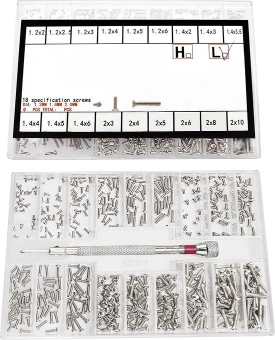Assortimento di viti autoalunganti