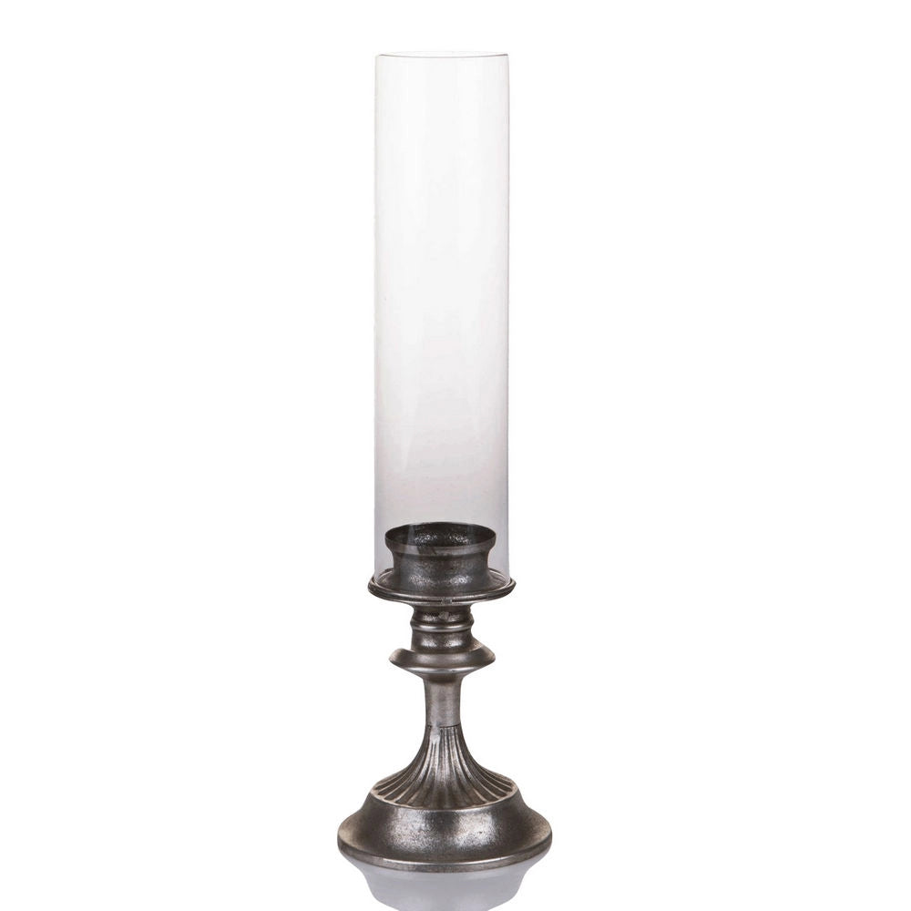 Porta Candele con Parafiamma Anticato 45 cm