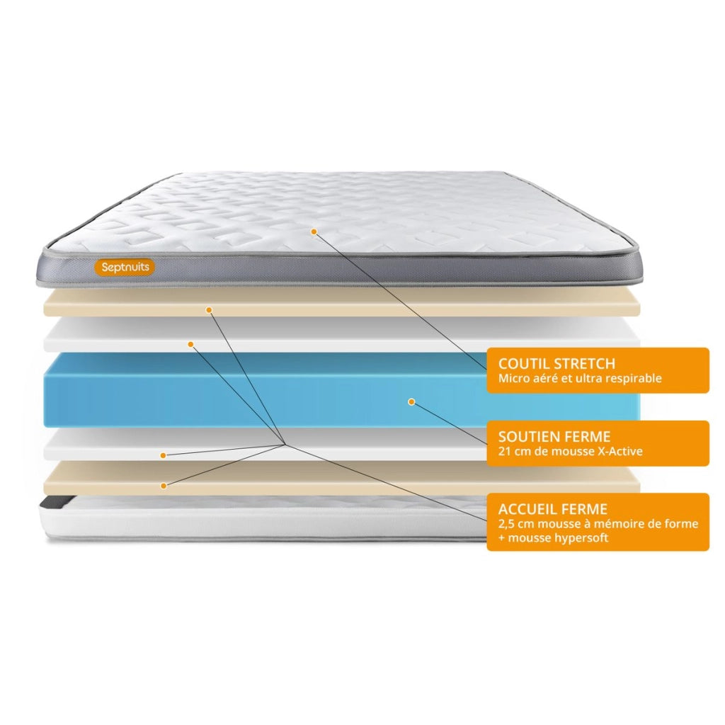 Set materasso e base 160x200 cm - Memo Zen