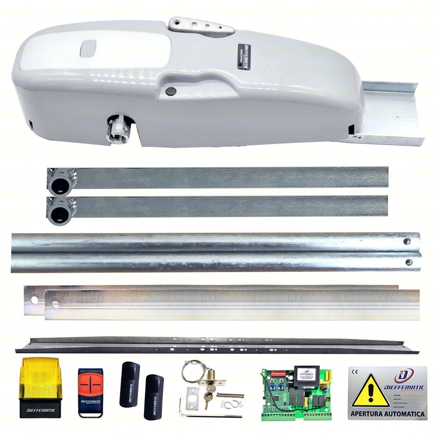 KIT ROCKET PORTA BASCULANTE A CONTRAPPESO CON ACCESSORI 230V NO SALDATURE