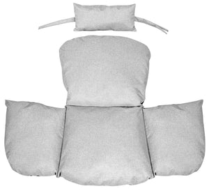 AIO FACTORY 112x113 cm Cuscino da giardino impermeabile grigio chiaro