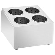 Portaposate con 4 Inserti Quadrato in Acciaio Inox CFW4642556