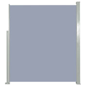 Tenda da sole laterale retrattile/schermo privacy per patio giardino terrazza balcone 160 x 300 cm grigio 02_0007273