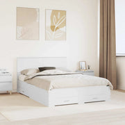 Struttura del letto Bianco 140 x 200 cm Legno multistrato 3408263