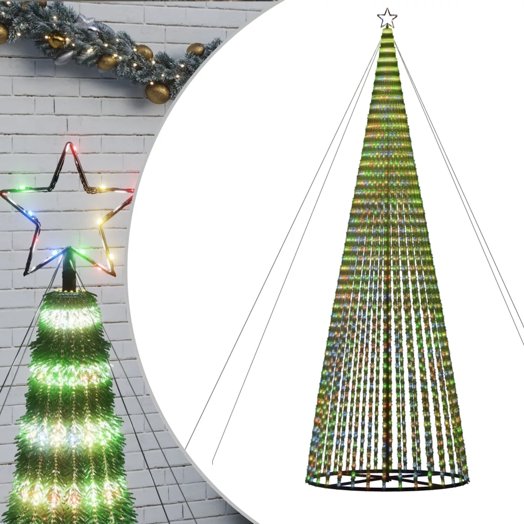Albero di Natale a LED 1544 LED Colorato 500 cm 358075