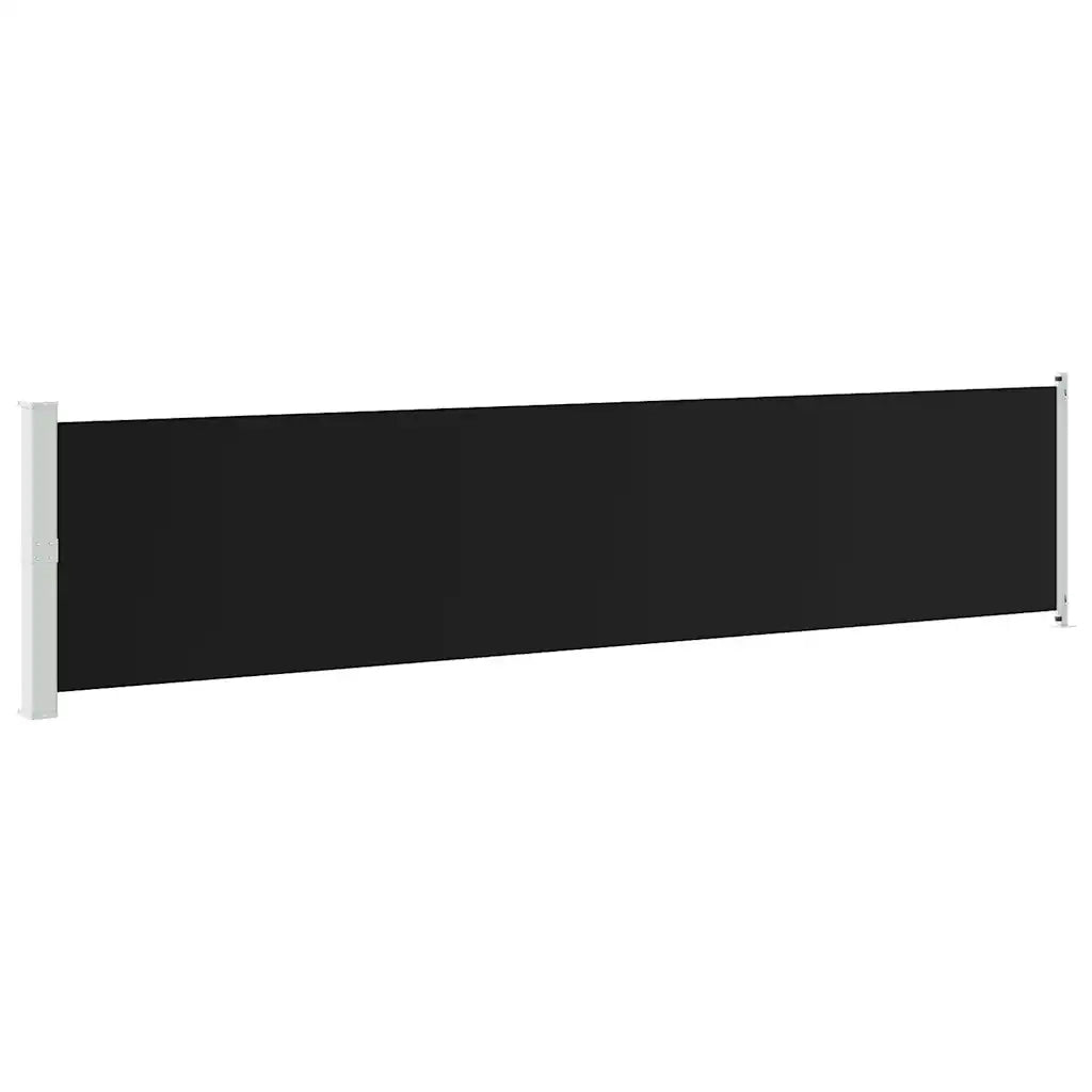 Tenda Laterale Retrattile per Patio 140x600 cm Nera 313369