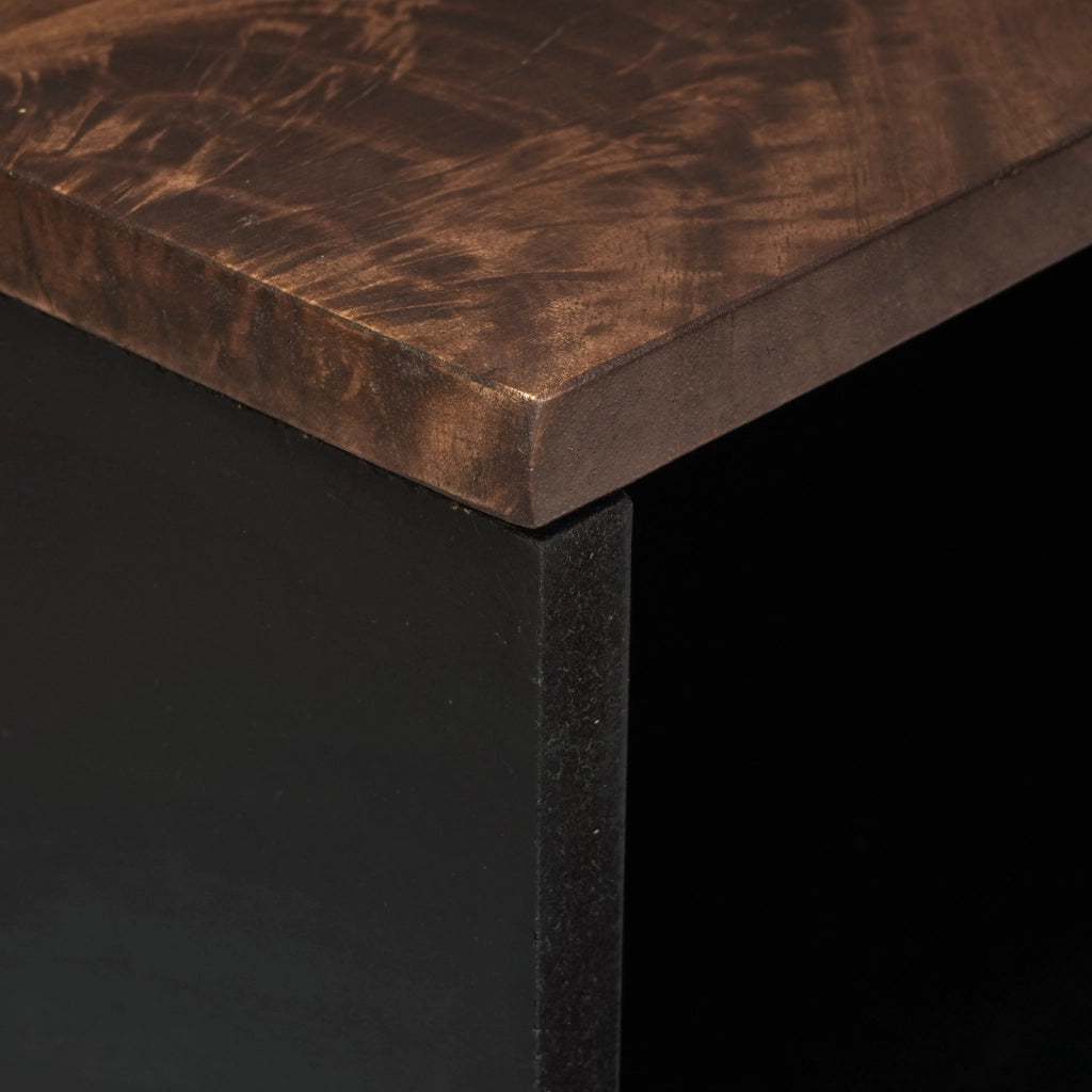 Mobile TV 80x31.5x46 cm Legno Massello Mango & Legno Ingegnerizzato