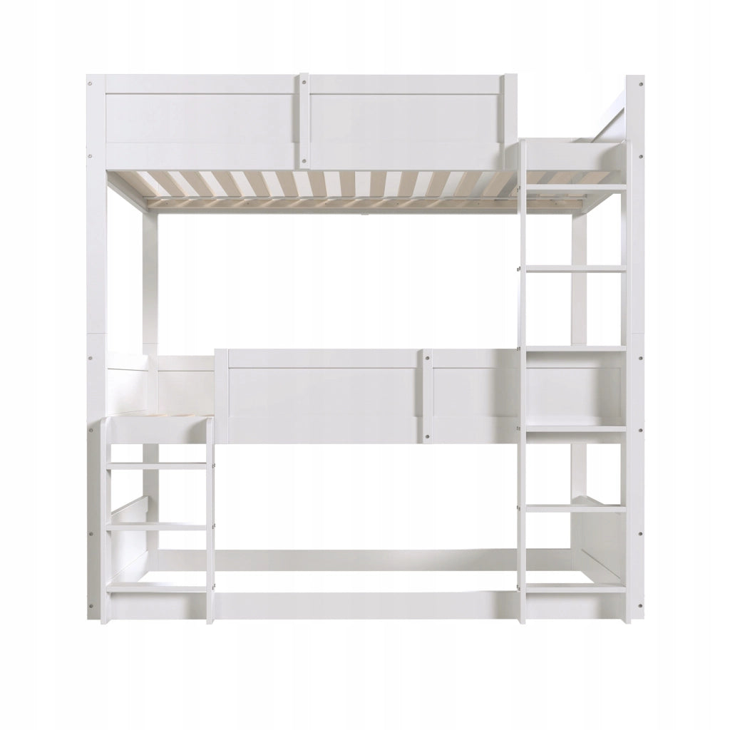 Letto a castello in legno - Xylo - 90x200 - Bianco