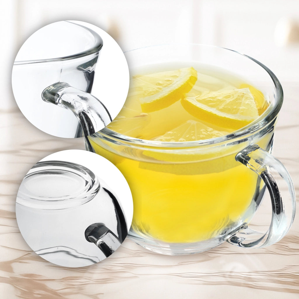 Set di 6 bicchieri da tè/caffè invernali KADAX da 480 ml con manico.