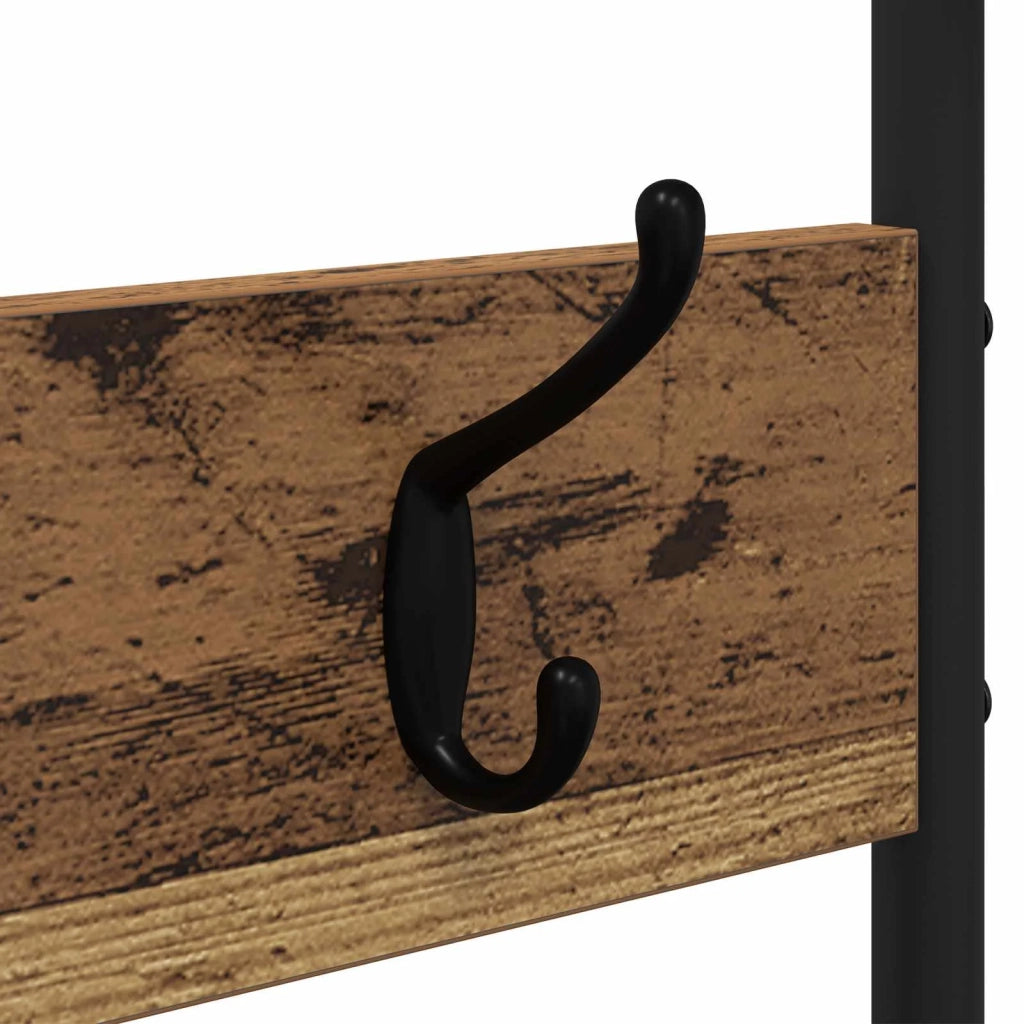 Appendiabiti con panca per scarpe Legno antico 8012048