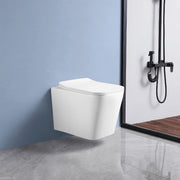 WC Sospeso YJ-2303 in Ceramica Bianco Lucido con Scarico a Parete – Design Moderno e Igiene Quotidiana