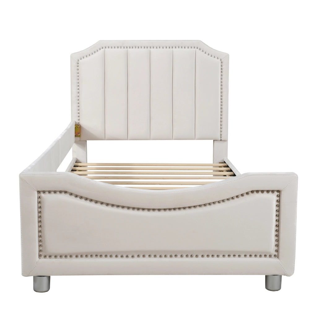 Letto a baldacchino con schienale in legno massello 90x200 cm