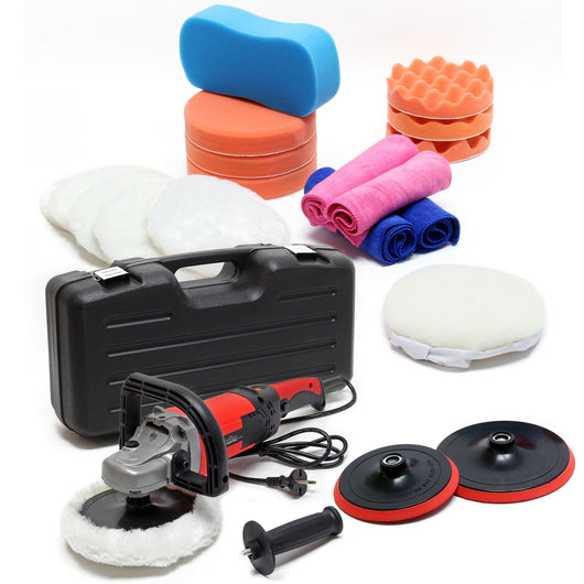 Set lucidatrice con 26 pezzi 1500W 3000 giri/min Lucidatrice levigatrice 6 livelli