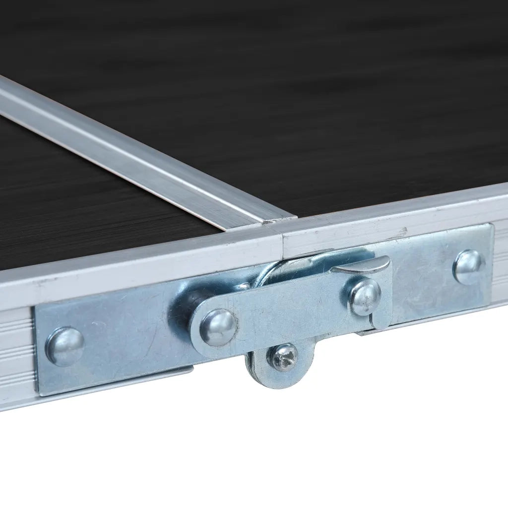 Tavolo da Campeggio Pieghevole in Alluminio Grigio 120x60 cm CFW4351416
